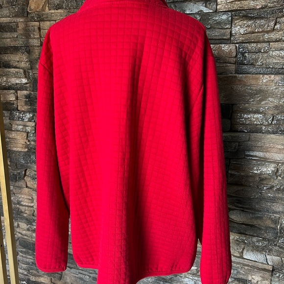 Karen Scott Vibrant Red Bomber Jacket - Picture 2 of 9